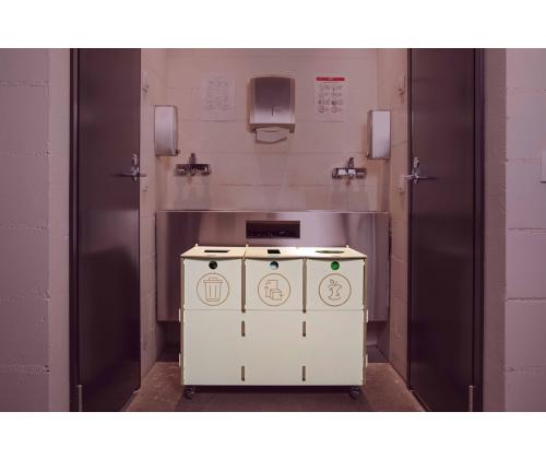 prügikast 40L x 3 sorteerimisjaam SORTAIDER Container B3