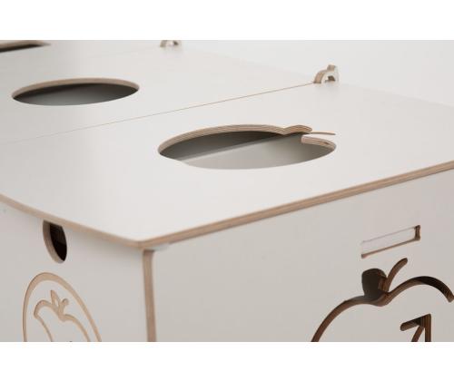 Prügikast 40L x 3 sorteerimisjaam SORTAIDER Container W3