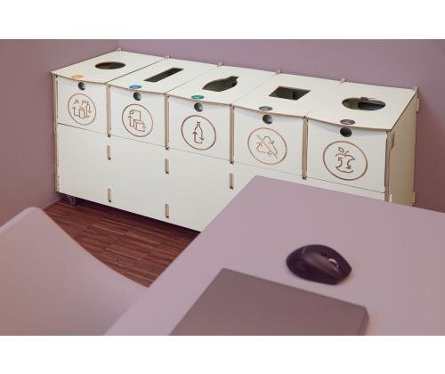 prügikast 4x40L & 1x10L sorteerimisjaam SORTAIDER Container B5