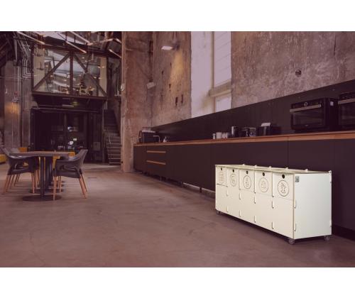 Prügikast 4x40L & 1x10L sorteerimisjaam SORTAIDER Container W5