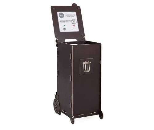 Prügikast sorteerimisjaam Ecolong 90L pruun
