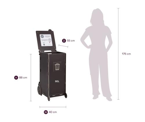 prügikast 90L sorteerimisjaam SORTAIDER Modules B90