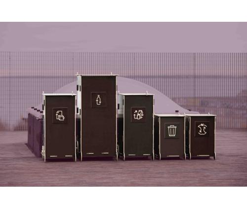 prügikast 90L sorteerimisjaam SORTAIDER Modules B90