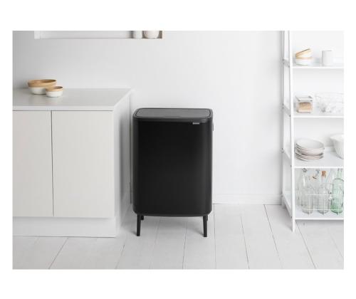 Prügikast BRABANTIA Bin Hi, jalgadel prügikast 2x30L, must