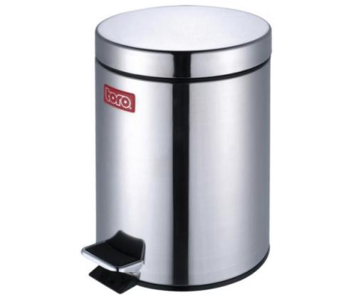 Prügikast pedaaliga 5L hõbedane