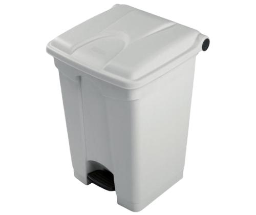 Prügikast pedaaliga 70L valge + kaas