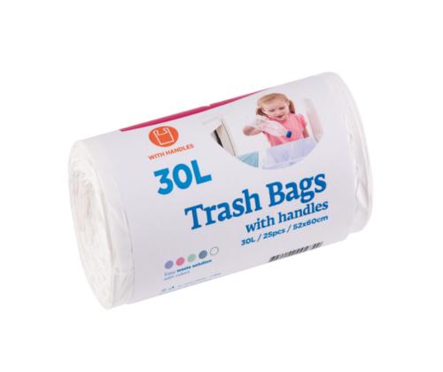 Prügikott 30L (500x700mm) LDPE 30mic 25tkrull valge
