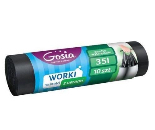 Prügikott 35L GOSIA LDPE (seotavad, mustad) 14tk