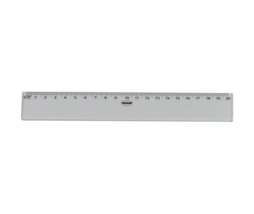 joonlaud 20cm plastikust CENTRUM läbipaistev