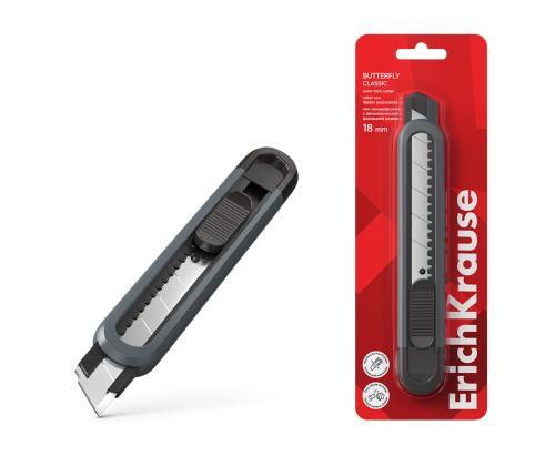 Kartonginuga ERICH KRAUSE Butterfly Classic, 18 mm, grey (blister 1 pc)