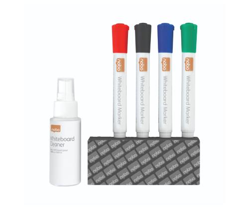 Puhastuskomplekt valgetele tahvlitele NOBO Cleaning Kit