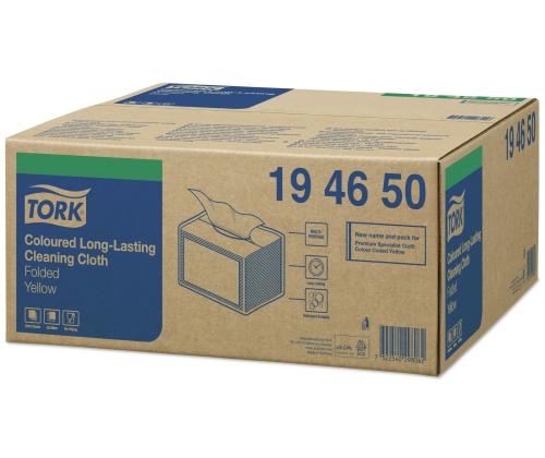 Puhastuslapid korduvkasutatavad TORK 30x38,5cm W8 kollane