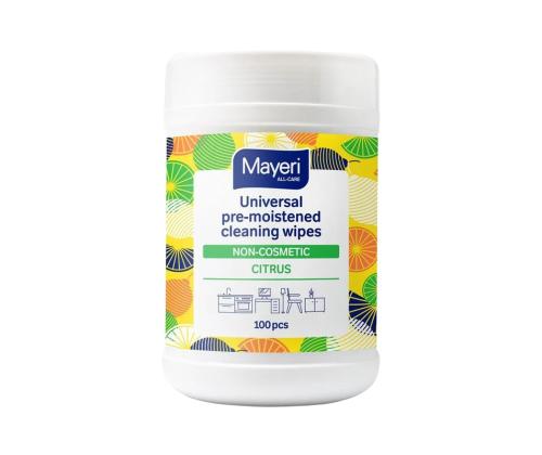 Puhastuslapid niisutatud MAYERI All Care Citrus, 100 tk