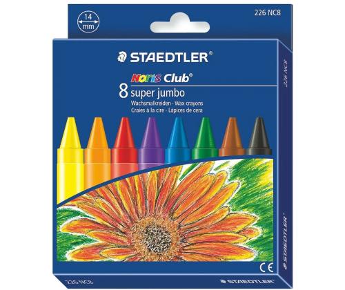 Rasvakriit STAEDTLER Noris Super Jumbo 8 värvi