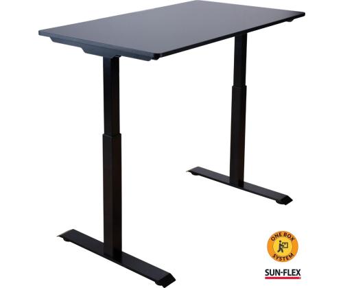 Reguleeritav laud SUN-FLEX EasyDesk 1200x600x15mm 1-mootoriga must