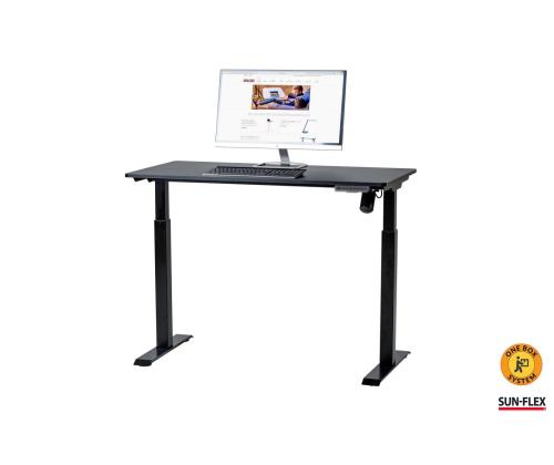Reguleeritav laud SUN-FLEX EasyDesk 1200x600x15mm 1-mootoriga must