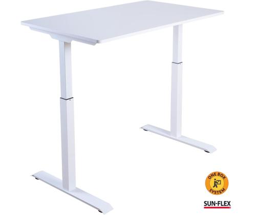 Reguleeritav laud SUN-FLEX EasyDesk 1200x600x15mm 1-mootoriga valge