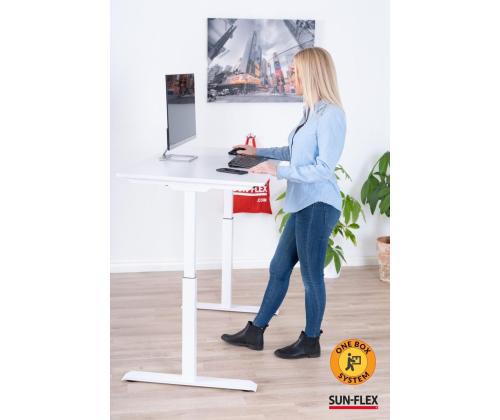 Reguleeritav laud SUN-FLEX EasyDesk 1200x600x15mm 1-mootoriga valge