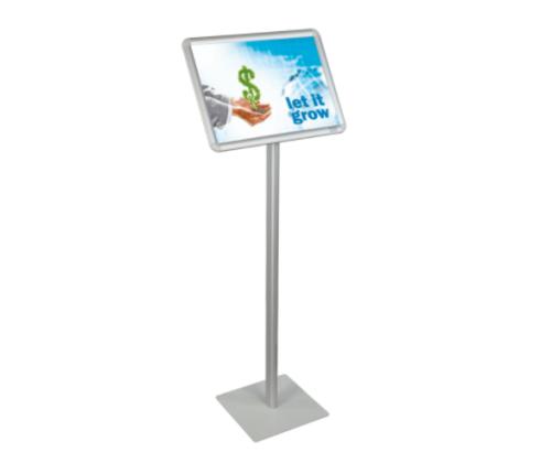 Reklaamalus põrandale kandilisel jalal vertikaalne A4 formaadile 2X3