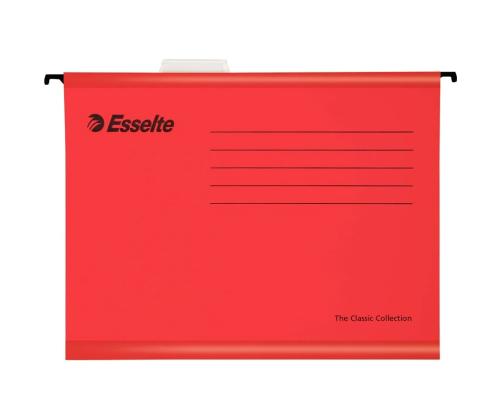 Rippkaaned ESSELTE A4 kartong punane 25tk