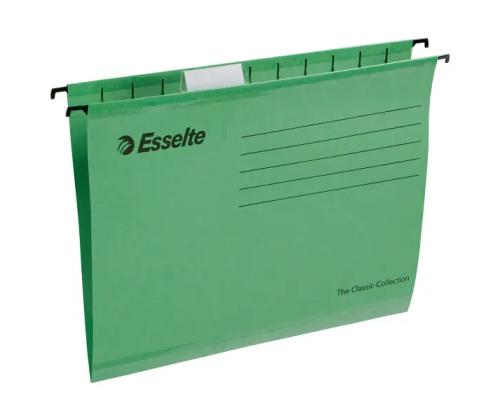 Rippkaaned ESSELTE A4 kartong roheline 25tk