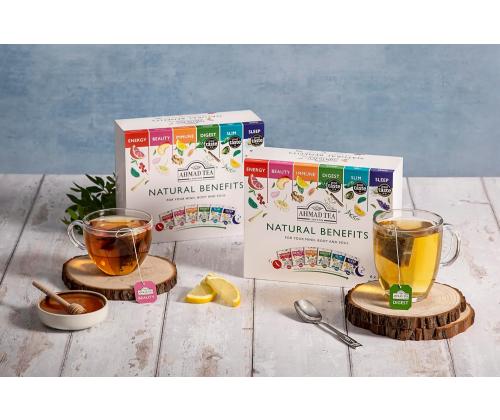 Roheline tee komplekt AHMAD Natural Benefits 2g x60tk