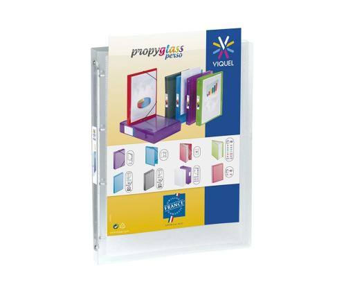 Rõngaskaaned VIQUEL A4 25mm 4r esikaanel kiletasku plast läbipaistev