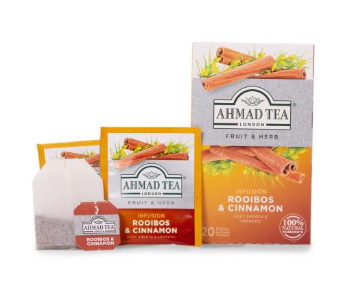Taimetee AHMAD rooibos/kaneel 20tk ümbrikus