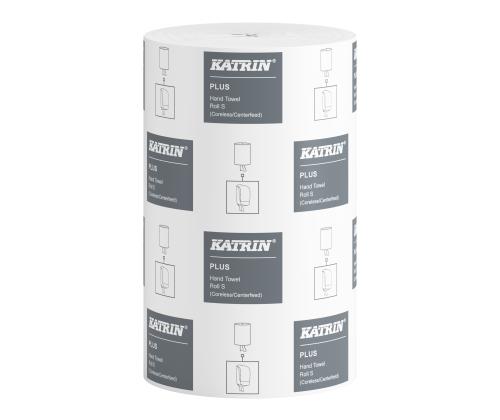 Rullkätepaber, 1-kihiline, KATRIN, Plus 11cmx110m, valge, hülsita