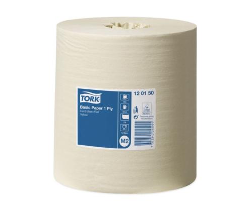 Rullkätepaber, 1-kihiline TORK Basic M1 20cmx300m kollane (120150)