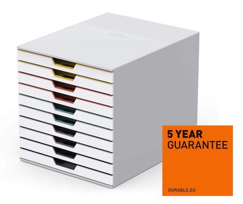 Sahtliboks DURABLE 280x292x356mm 10-sahtliga valge