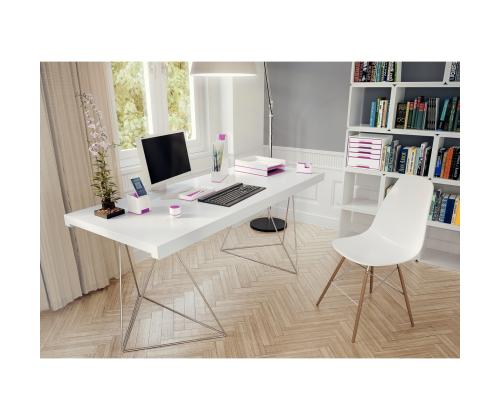 Sahtliboks lauale Leitz WOW Cube 5 sahtliga roosa