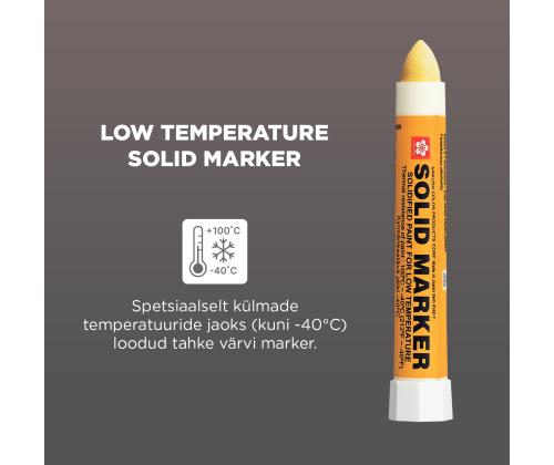 Tööstuslik marker SAKURA Solid Low Temperature 13mm valge