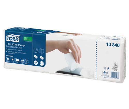 Salvrätikud 1-kihiline TORK Xpressnap® valge jaoturisalvrätik 21,6x33cm 225tk