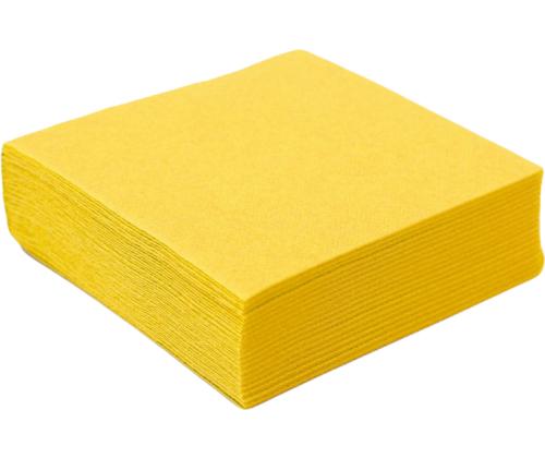 Salvrätikud 24x24cm 3-kihiline kollane 20tk PAPSTAR