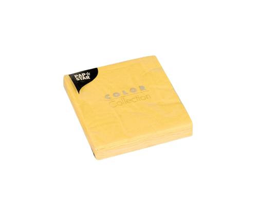 Salvrätikud 24x24cm 3-kihiline kollane 20tk PAPSTAR