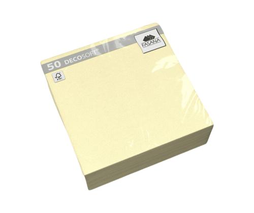 Salvrätikud 40x40cm 4-kihiline FASANA DecoSoft 50tk kreem beež