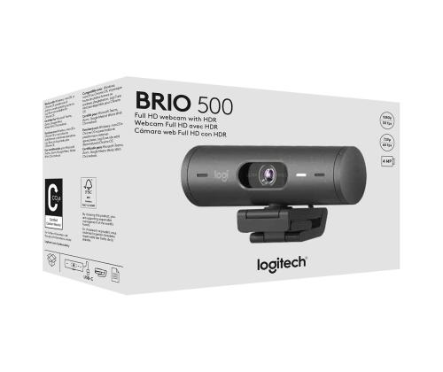 LOGITECH Brio 500, must - Veebikaamera