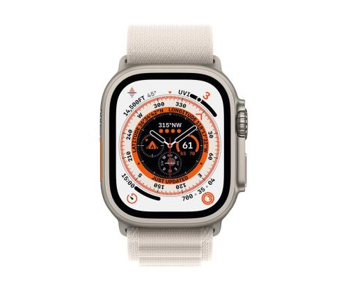 APPLE Watch 49mm, Alpine Loop, Large, tähevalgus - Vahetusrihm