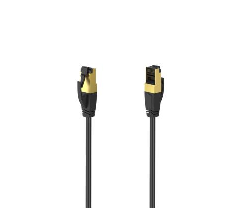 Hama Network Cable, Cat 8, S/FTP varjestusega, 1,5 m, must - Ethernet kaabel