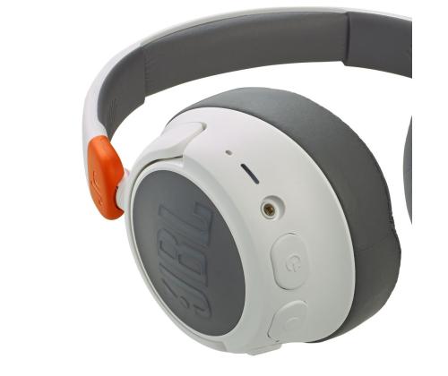 JBL JR 460, valge/hall - Kõrvapealsed juhtmevabad kõrvaklapid