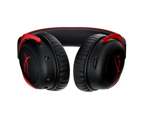 HyperX Cloud II Wireless, must/punane - Juhtmevaba peakomplekt