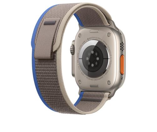 Apple Watch 49mm, Trail Loop, S/M, sinine/hall - Vahetusrihm
