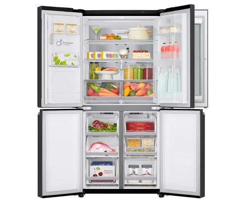 LG Water & Ice Dispenser Instaview™, 508 L, must - SBS Külmik