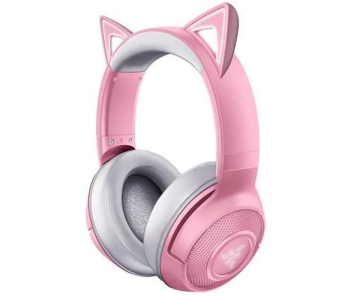 RAZER Kraken BT Kitty Edition, roosa - Mänguri juhtmevaba peakomplekt