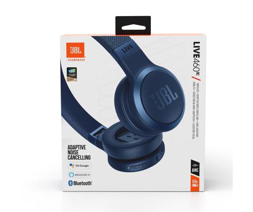 JBL Live 460, sinine - Kõrvapealsed juhtmevabad kõrvaklapid