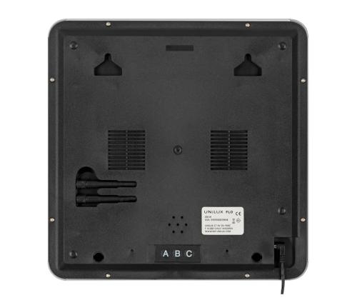 Seinakell UNILUX Flo LED  digitaalne 28x28x3,5cm