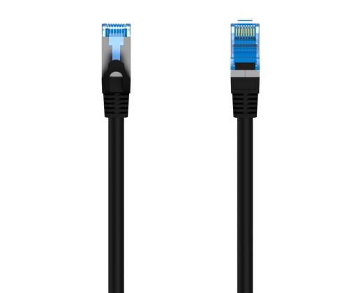 HAMA Network Cable, CAT-6a, 10 Gbit/s, S/FTP varjestusega, 3 m, must - Ethernet kaabel