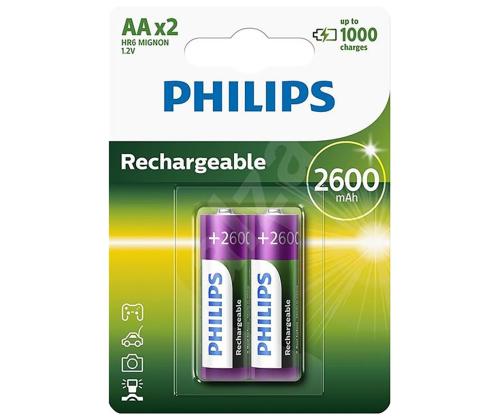 Akupatareid PHILIPS AA 2600 mAh (2 tk)