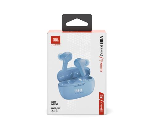 Täielikult juhtmevabad kõrvaklapid JBL Wave Beam, sinine